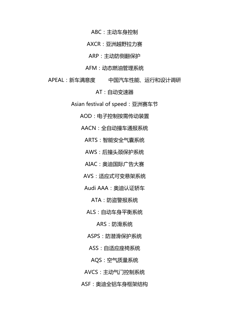 汽车系统英文缩写大全_第2页
