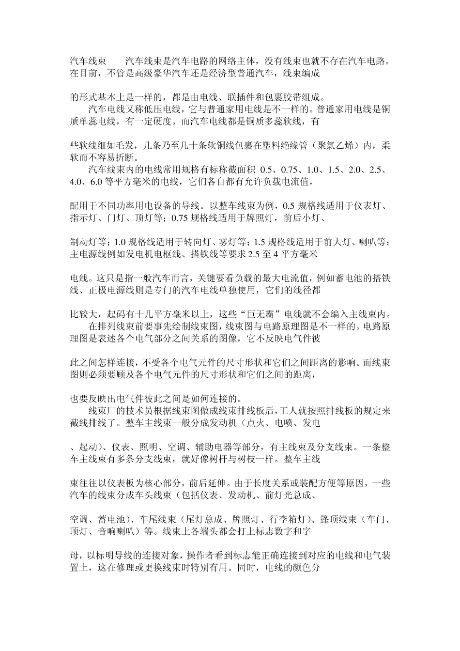 汽车线束简介_第1页