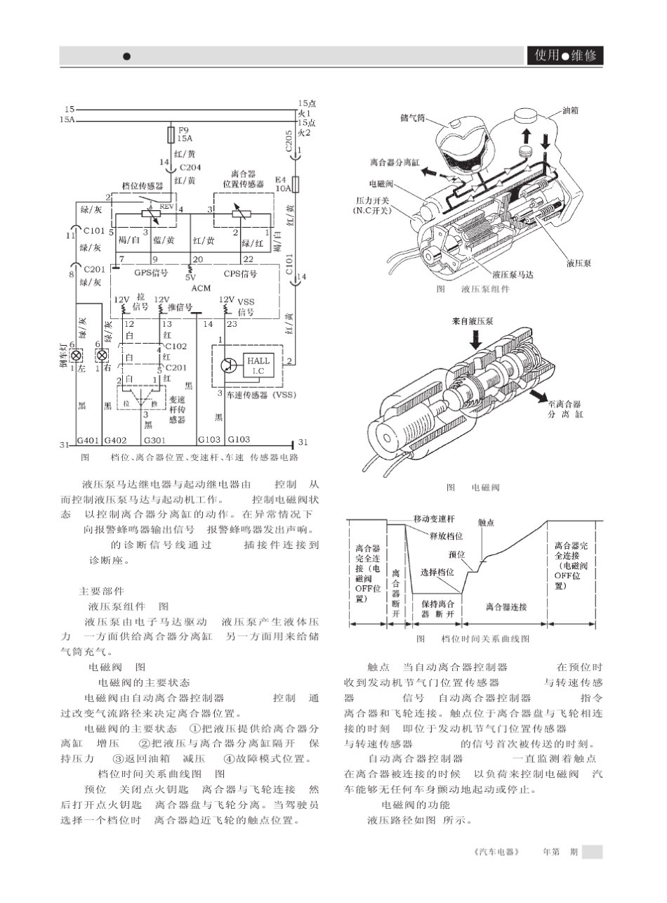汽车自动离合器控制系统的原理与检修_第3页