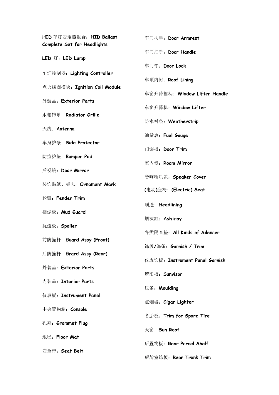 汽车英语单词_第2页