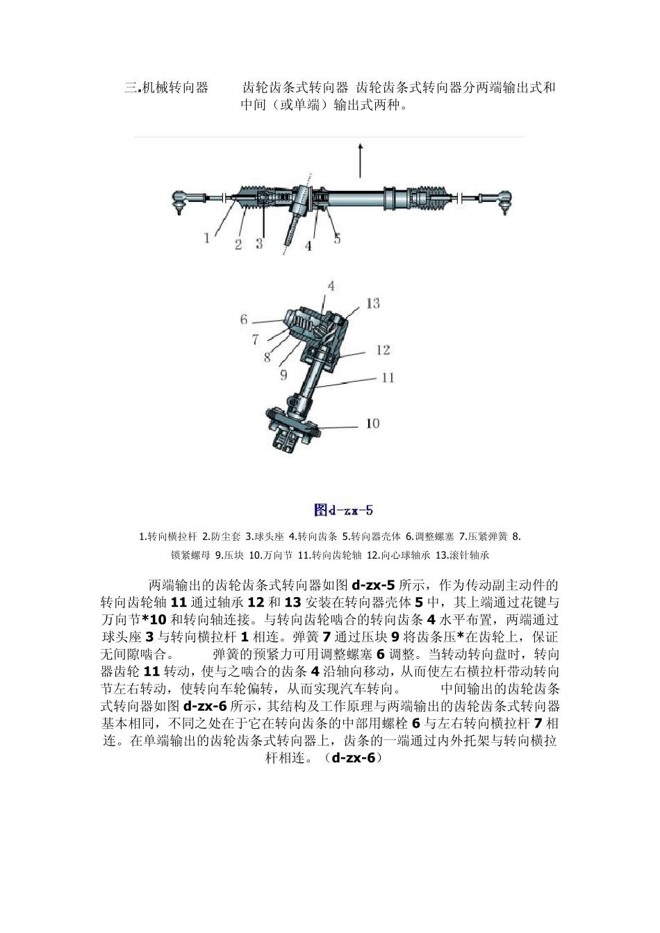 汽车转向系统各部分结构作用图解_第3页