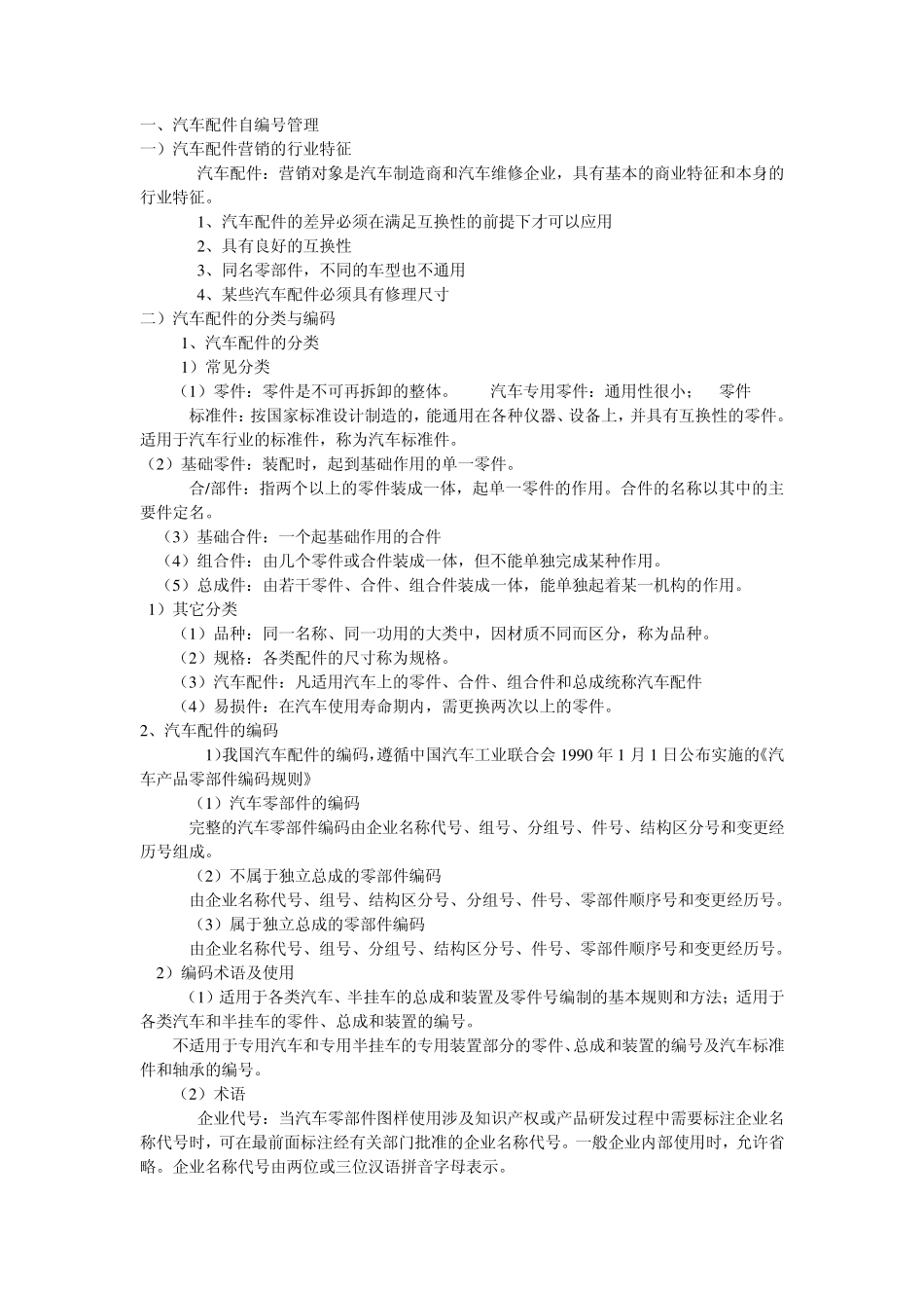 汽车配件编码与查询_第1页