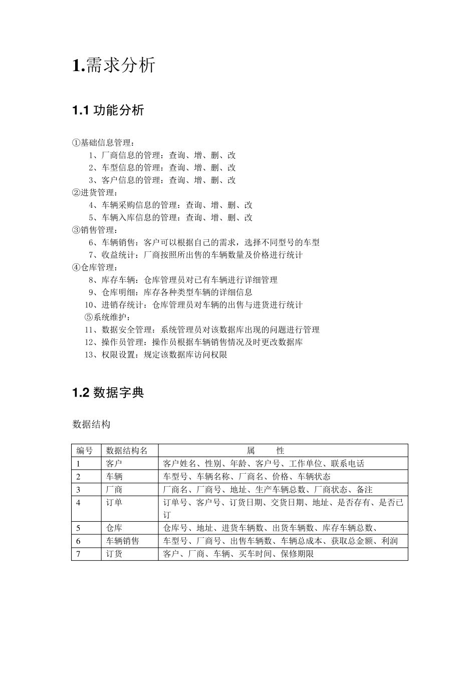 汽车销售管理系统数据库设计与实现_第3页
