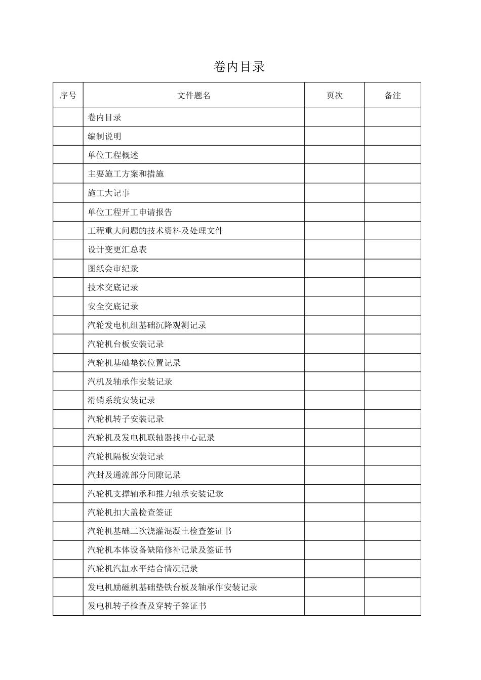 汽轮机各种数据表_第3页