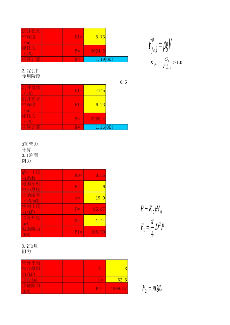沉井自动计算表_第2页