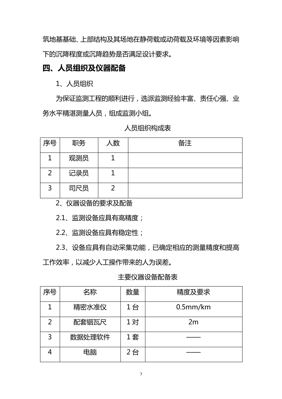 沉降观测技术设计方案_第3页