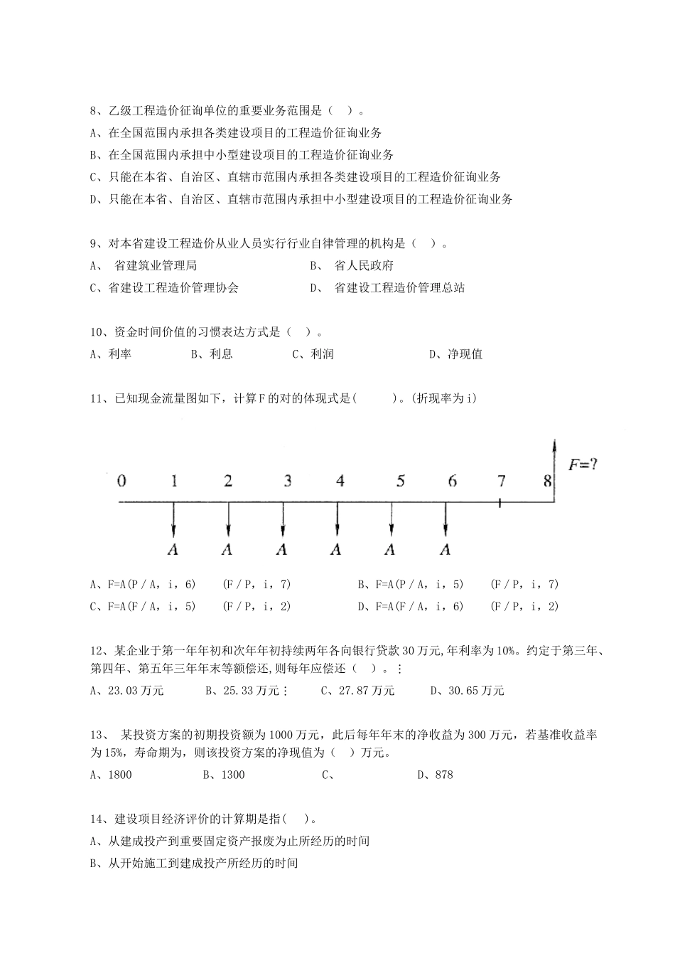 2025年造价员考试基础_第2页