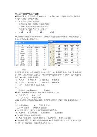 2025年历年程序员试题真题