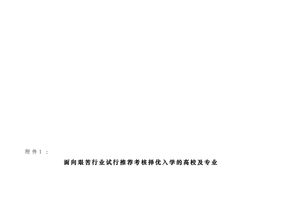 2025年江苏成考面向艰苦行业试行考核择优入学的高校及专业_第1页