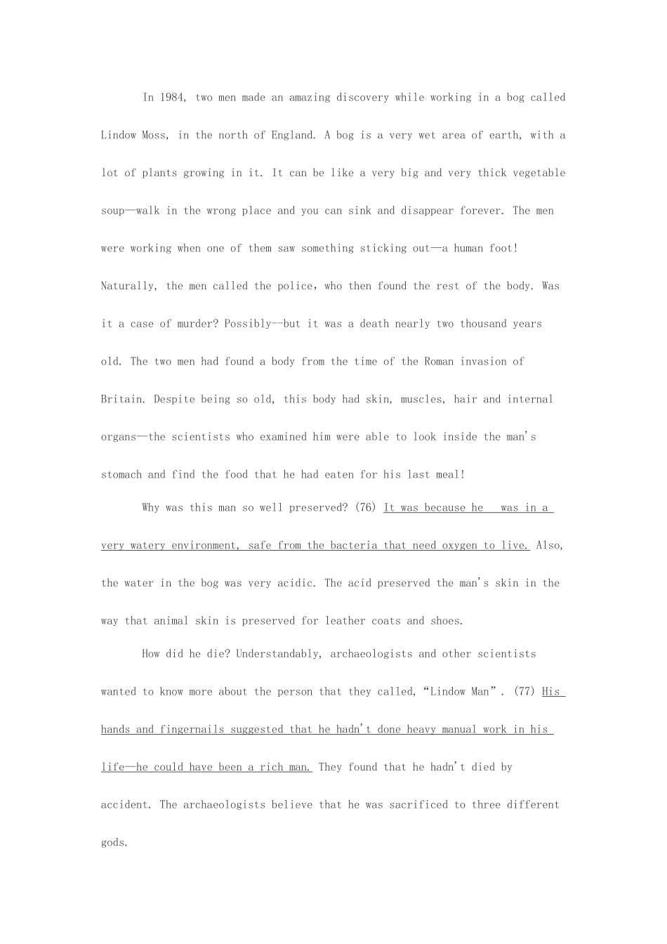 2025年北京地区成人本科学士学位英语统一考试真题及答案三级_第2页