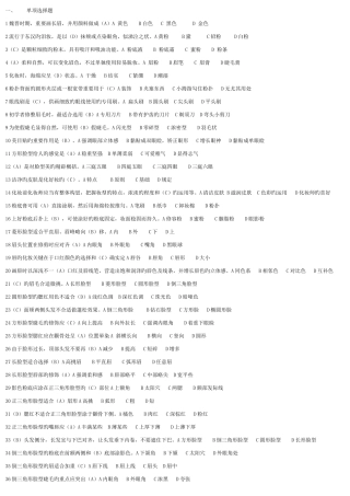 2025年初级化妆师考试试题集