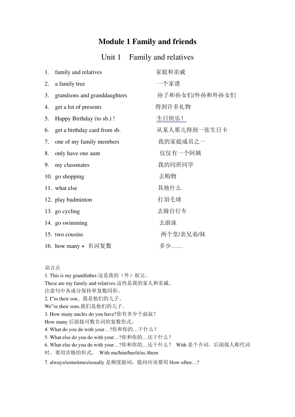 沪版牛津英语六年级上知识点整理_第1页
