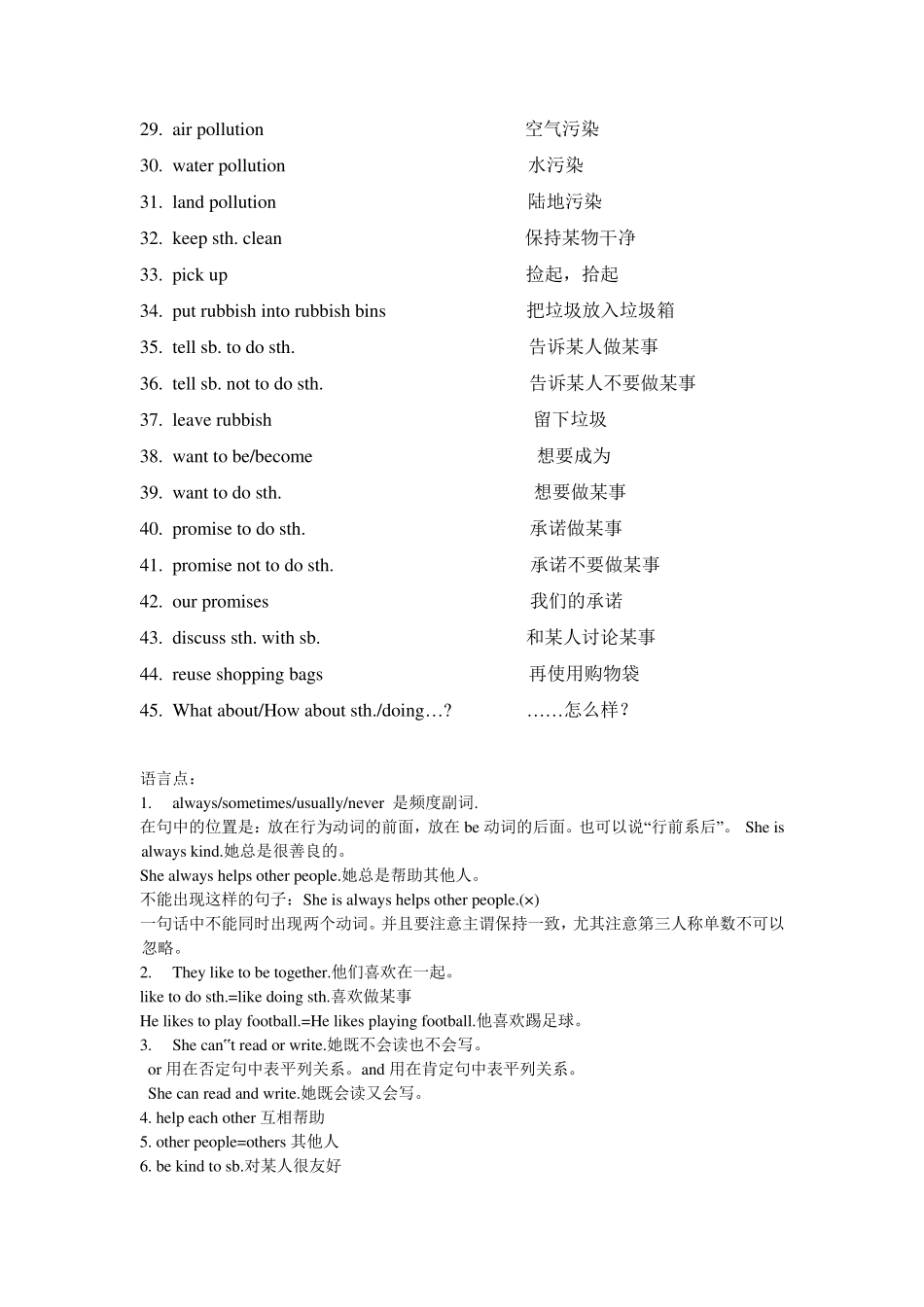 沪版牛津英语六年级上知识点整理_第3页