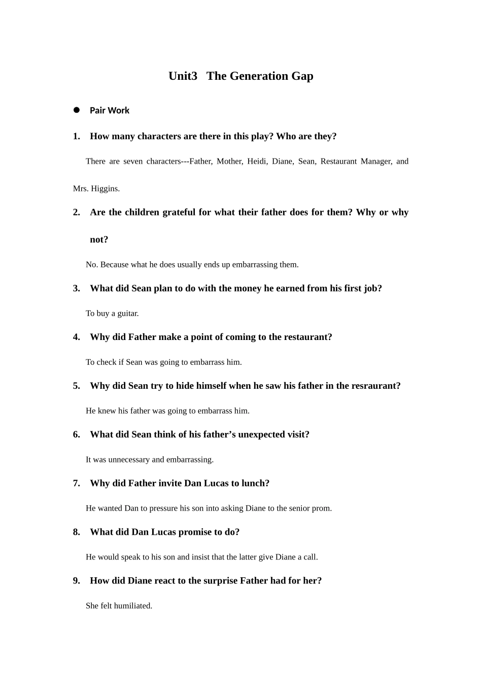 2025年全新版大学英语第二册unit3成人专升本期末考试复习资料_第1页