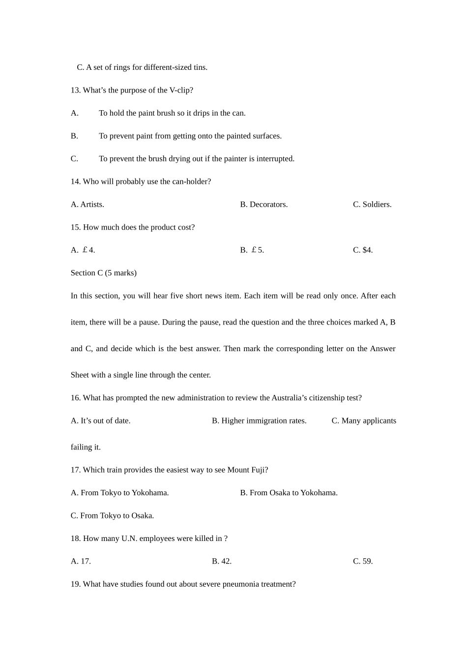 2025年全国大学生英语竞赛C类初赛决赛真题及答案_第3页