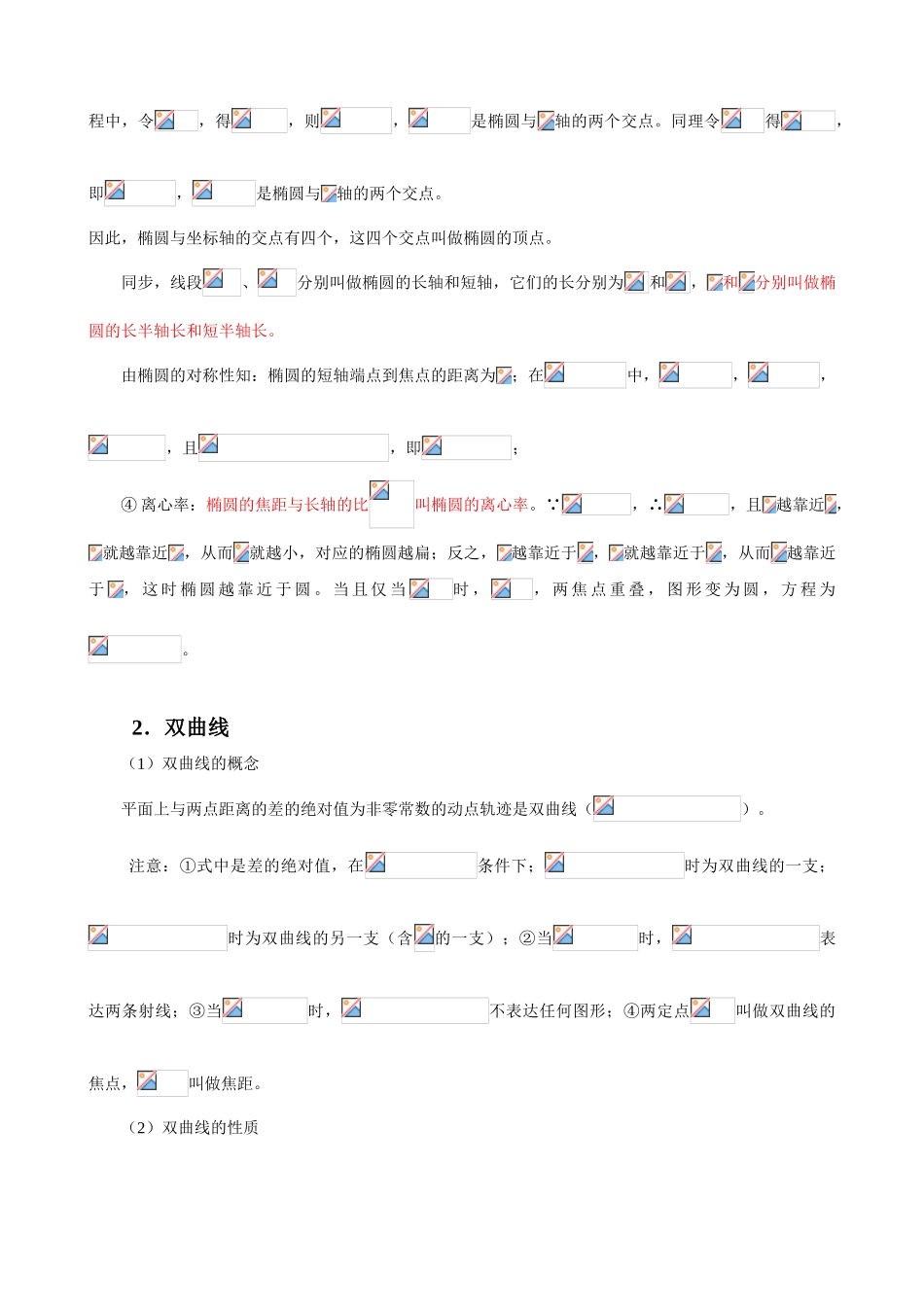 2025年完美版圆锥曲线知识点总结_第2页