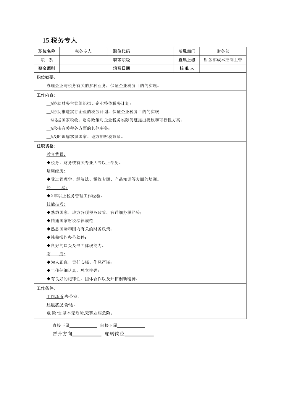 2025年现代企业岗位职责与员工绩效考评全套资料_第1页