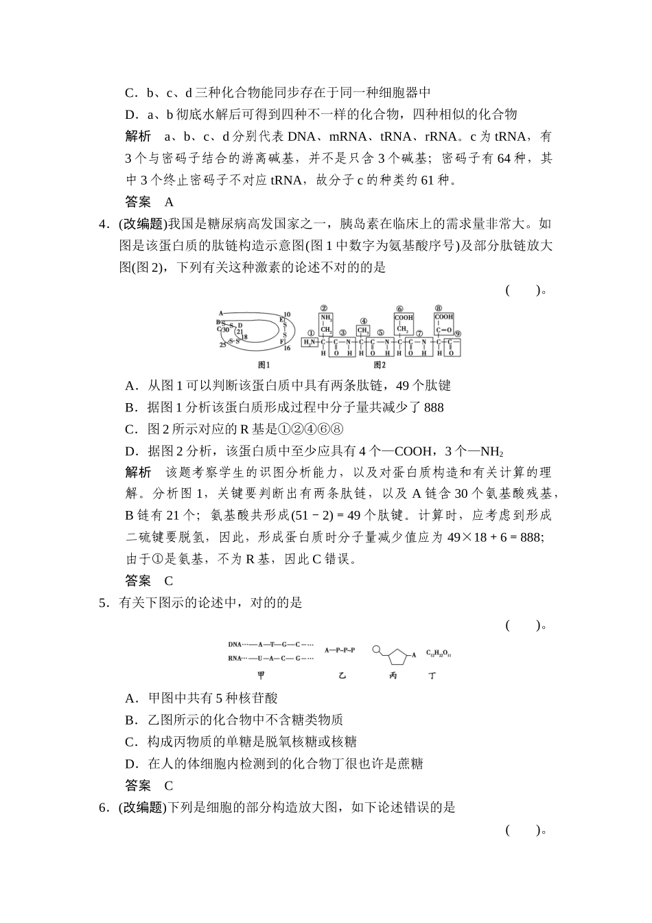 2025年高二生物上册知识点限时规范训练题_第2页