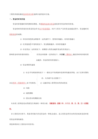 2025年一建工程经济超级总结记住必过