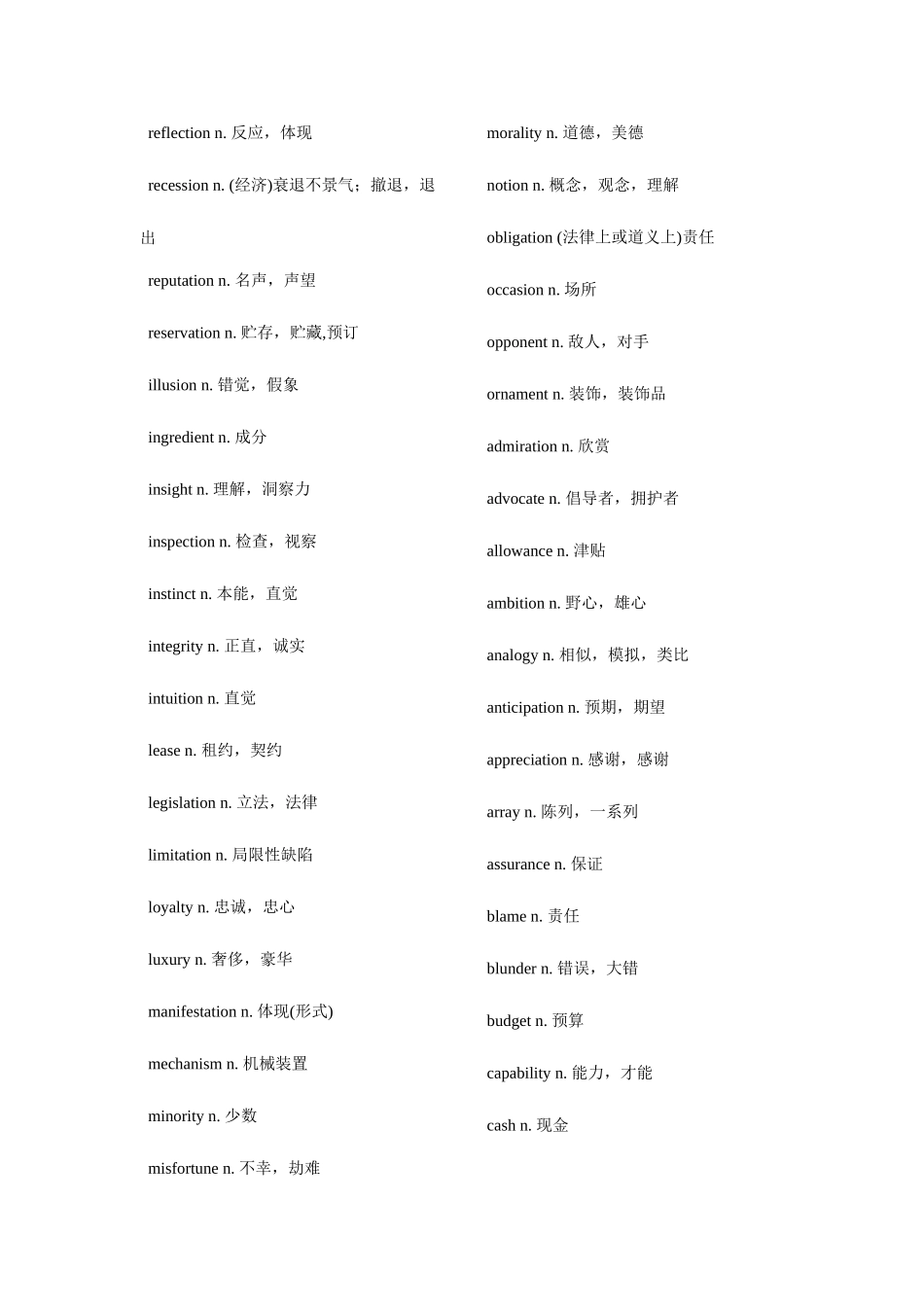 2025年大学英语六级核心词汇表_第2页