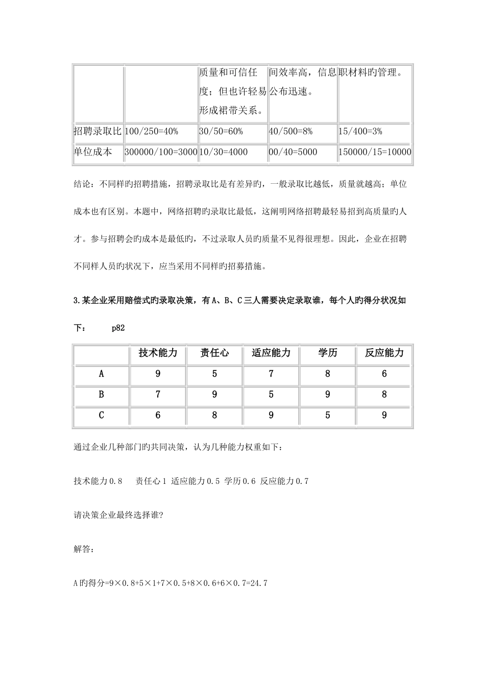 2025年人力资源三级考试复习图表题_第3页