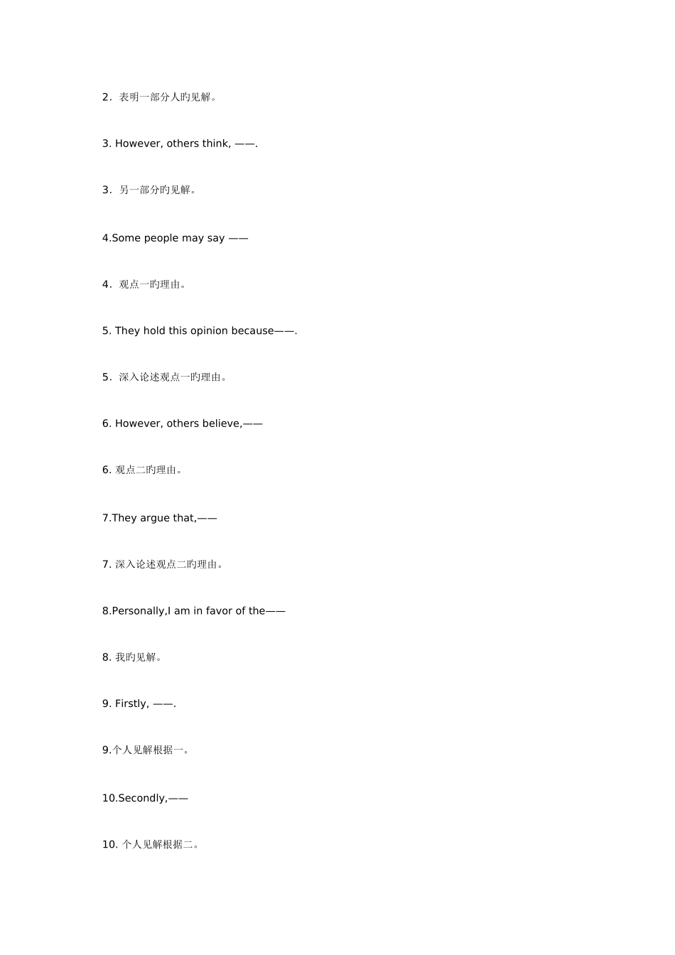 2025年六级写作要诀王长喜十二句作文法_第2页