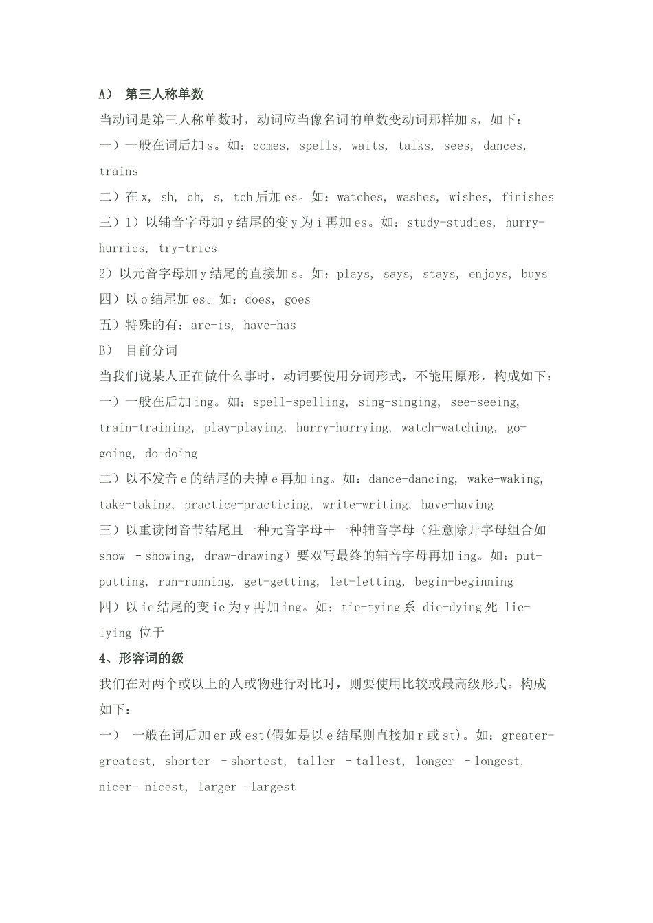 2025年初一英语学习知识点总结详解版_第3页