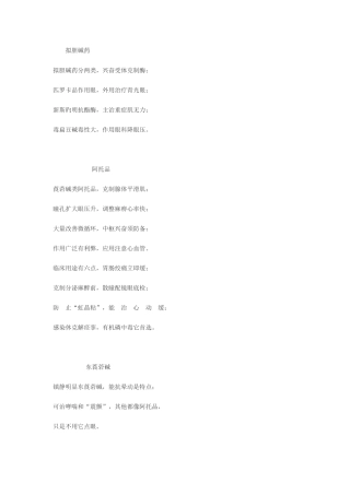 2025年兽医药理学知识口诀