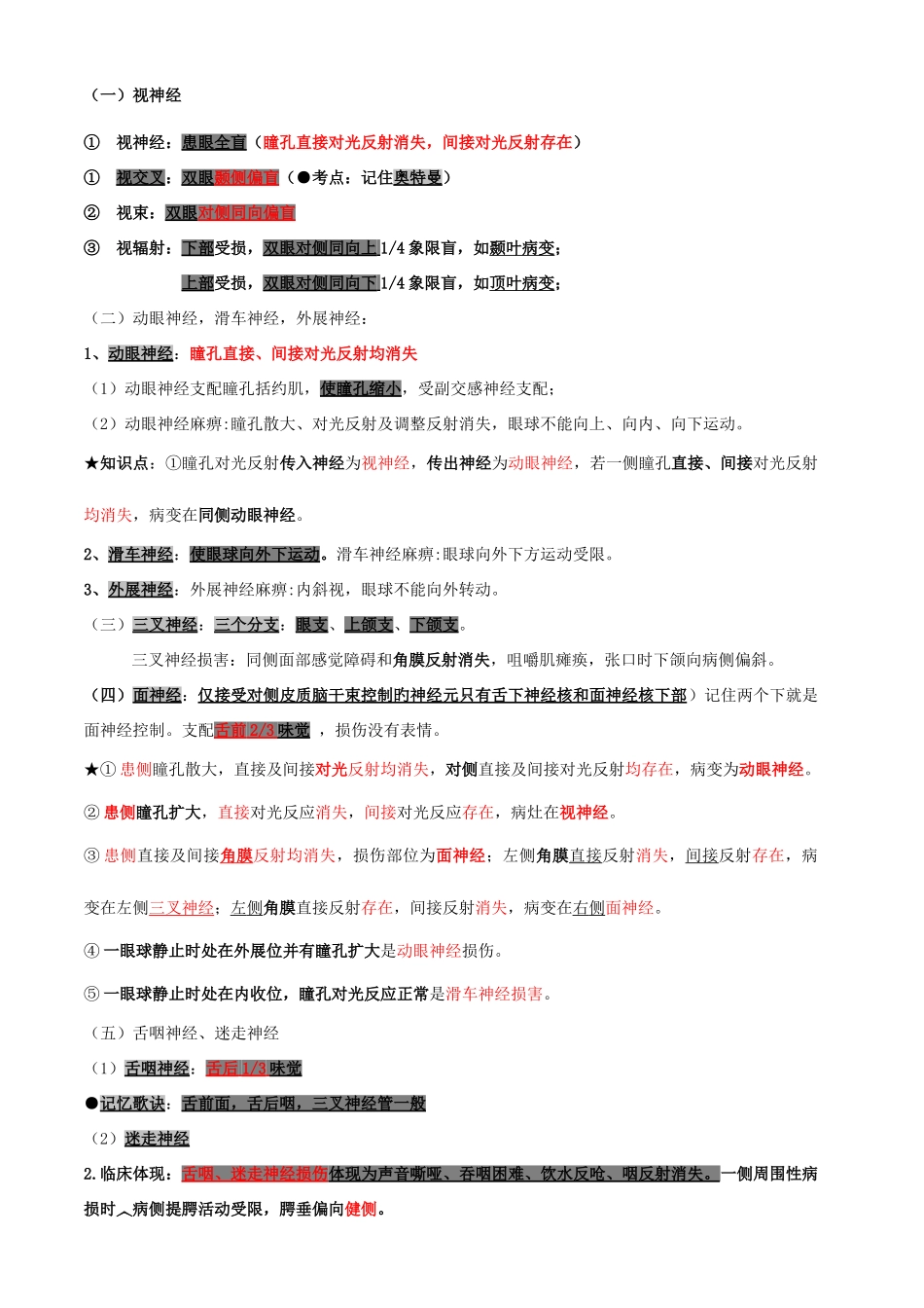 2025年内科主治医师神经系统_第2页