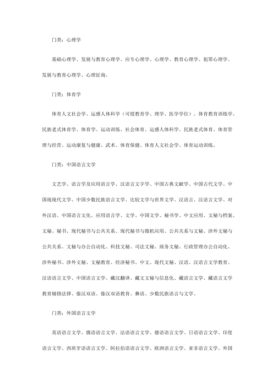 2025年公务员考试学科分类查询_第2页