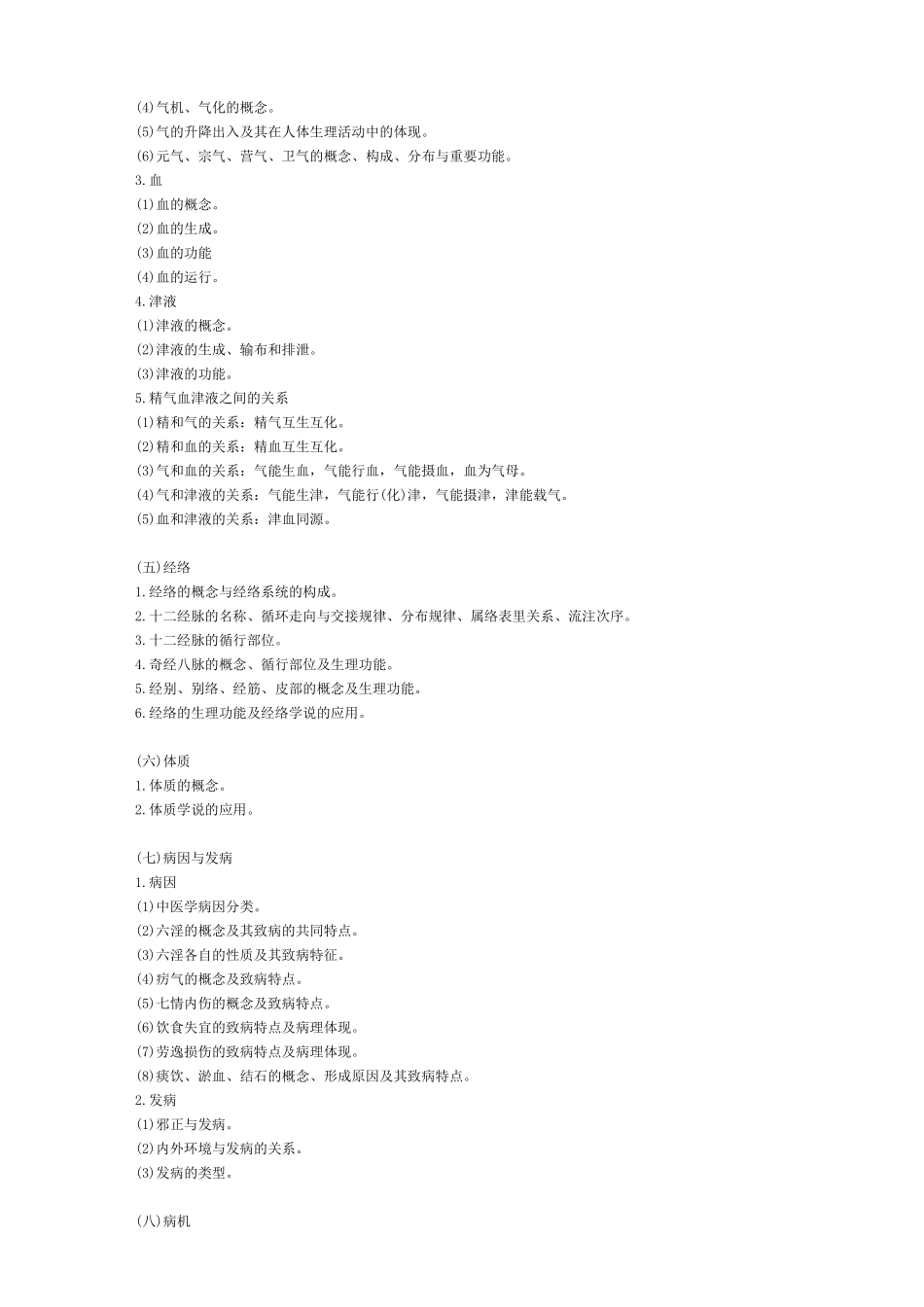 2025年临床医学综合能力中医考试大纲原文_第3页