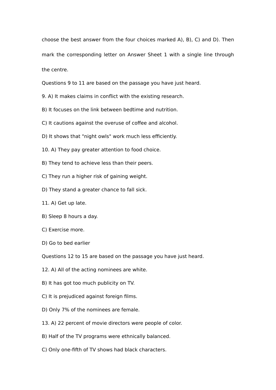 2025年大学英语六级第二套听力真题及答案_第3页