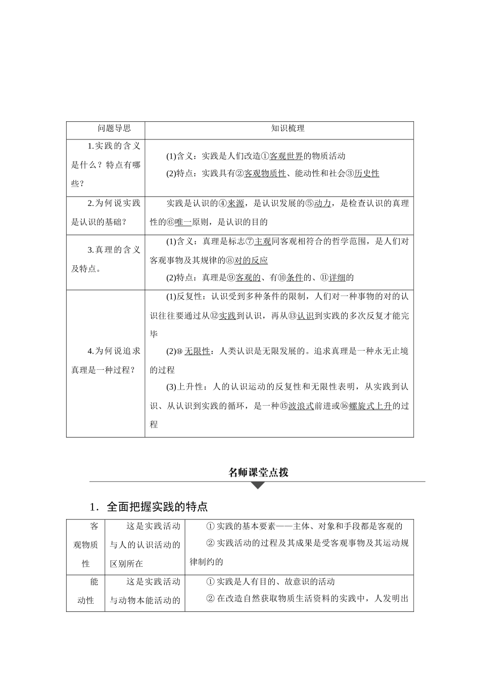 2025年高三政治考点专题复习检测_第1页