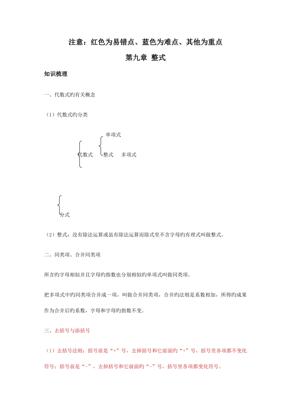 2025年上海七年级上知识点整理_第1页