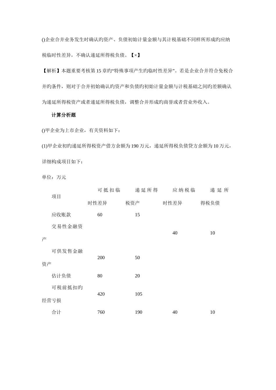 2025年中级会计职称考试中级会计实务历年考题解析第十五章_第2页