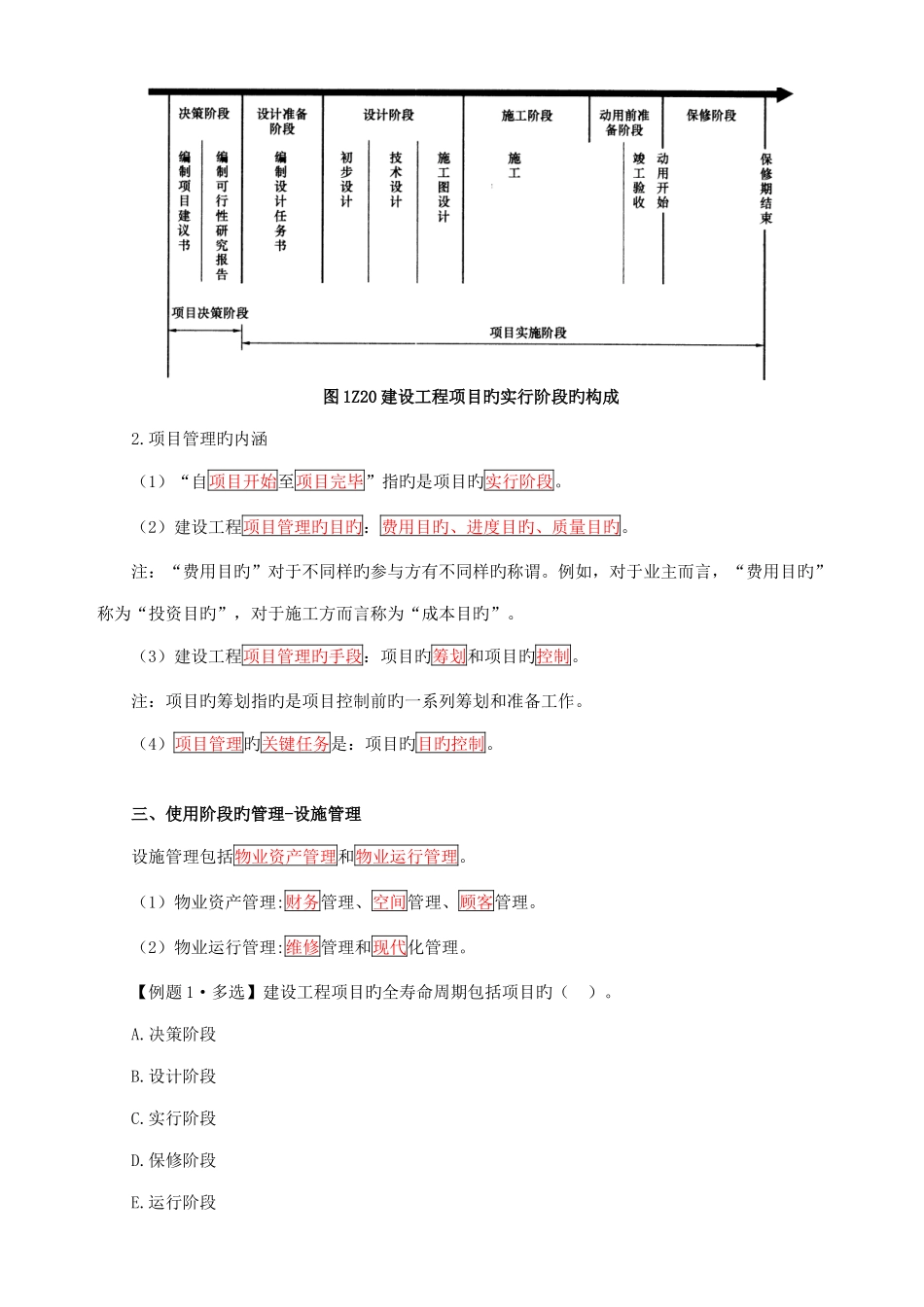 2025年一建项目管理建设工程管理的内涵和任务重点_第3页