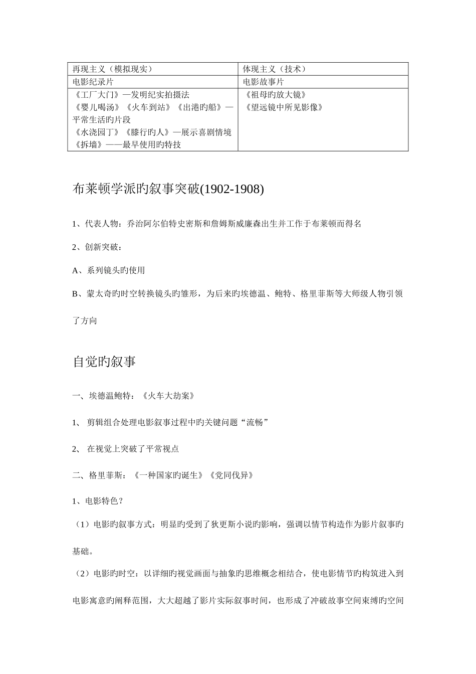 2025年中外电影史考试复习知识点_第2页