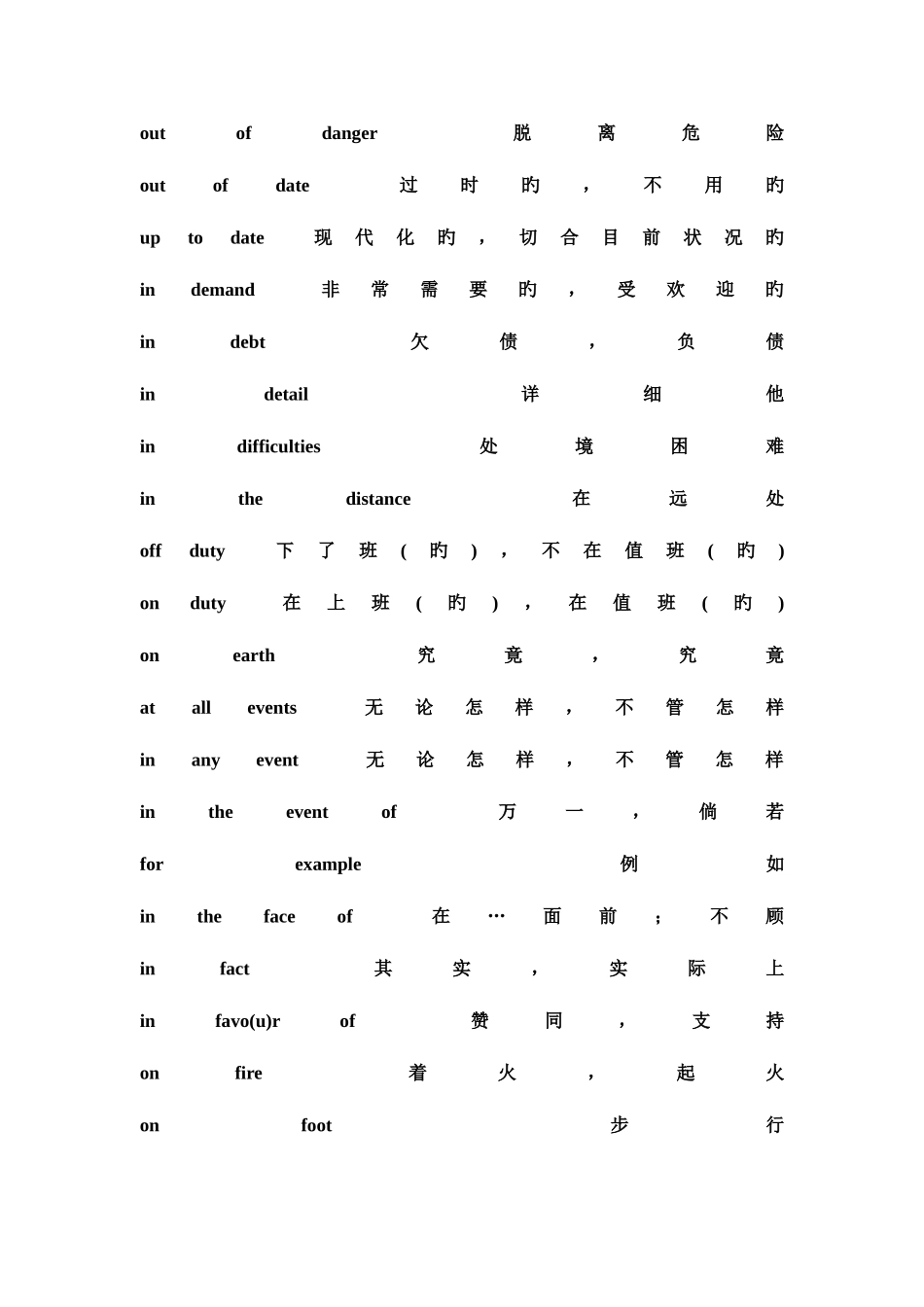 2025年四级重点词组_第3页