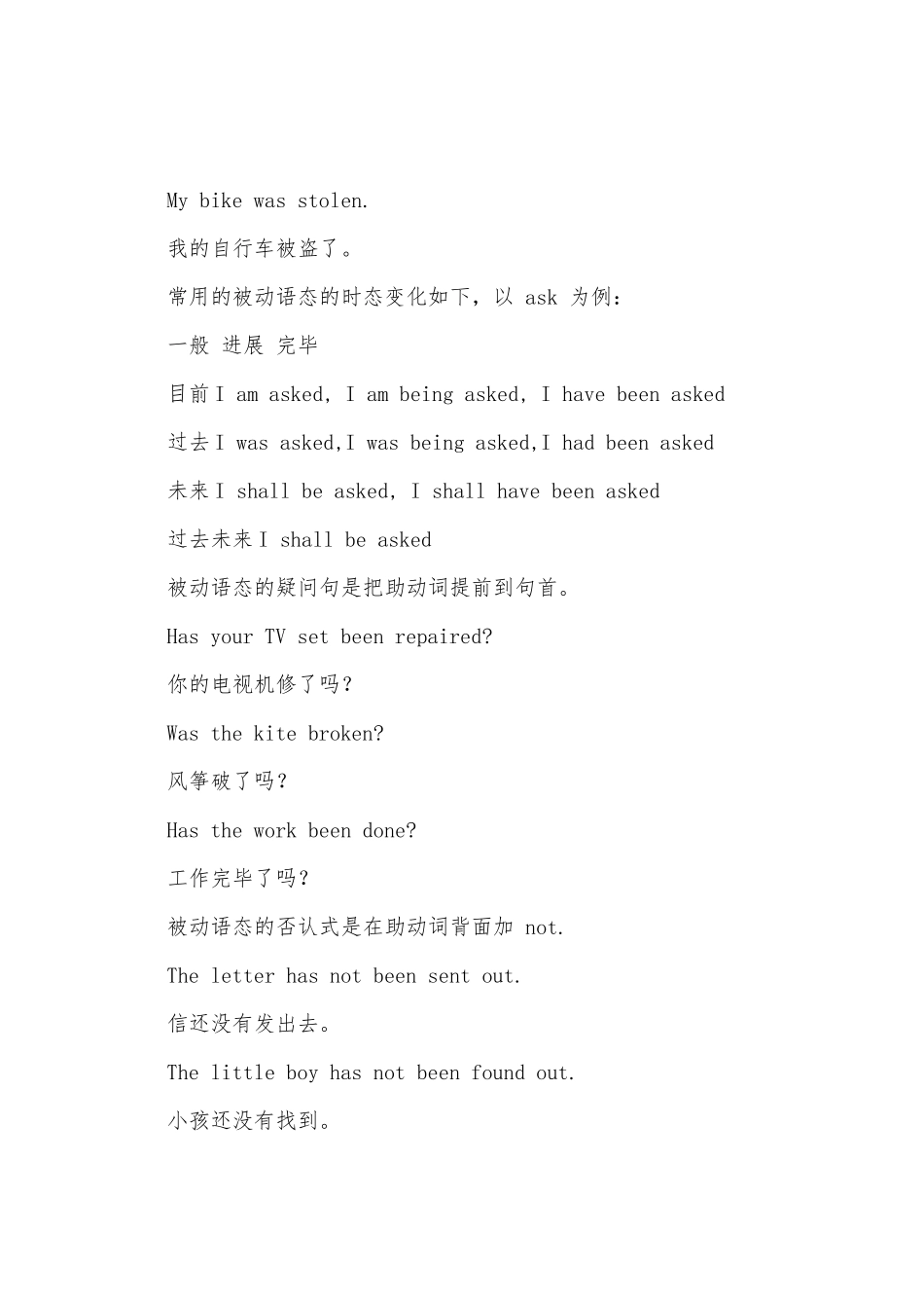 2025年六级语法总复习动词语态_第2页