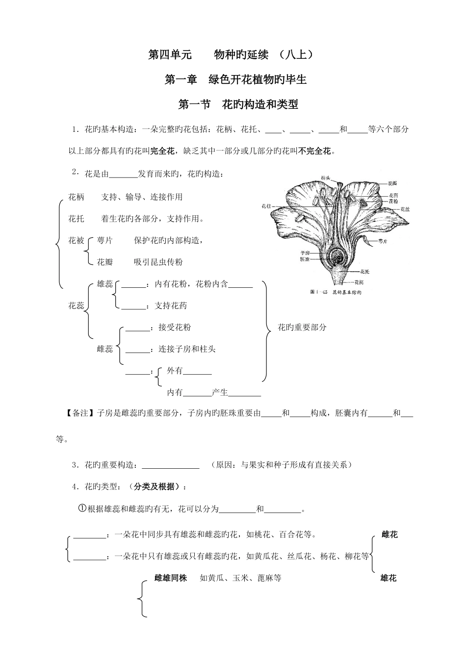 2025年七八年级生物基础知识归纳_第1页