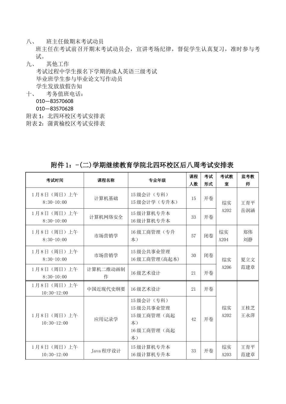 2025年二学期继续教育学院学生期末考试实施方案_第2页