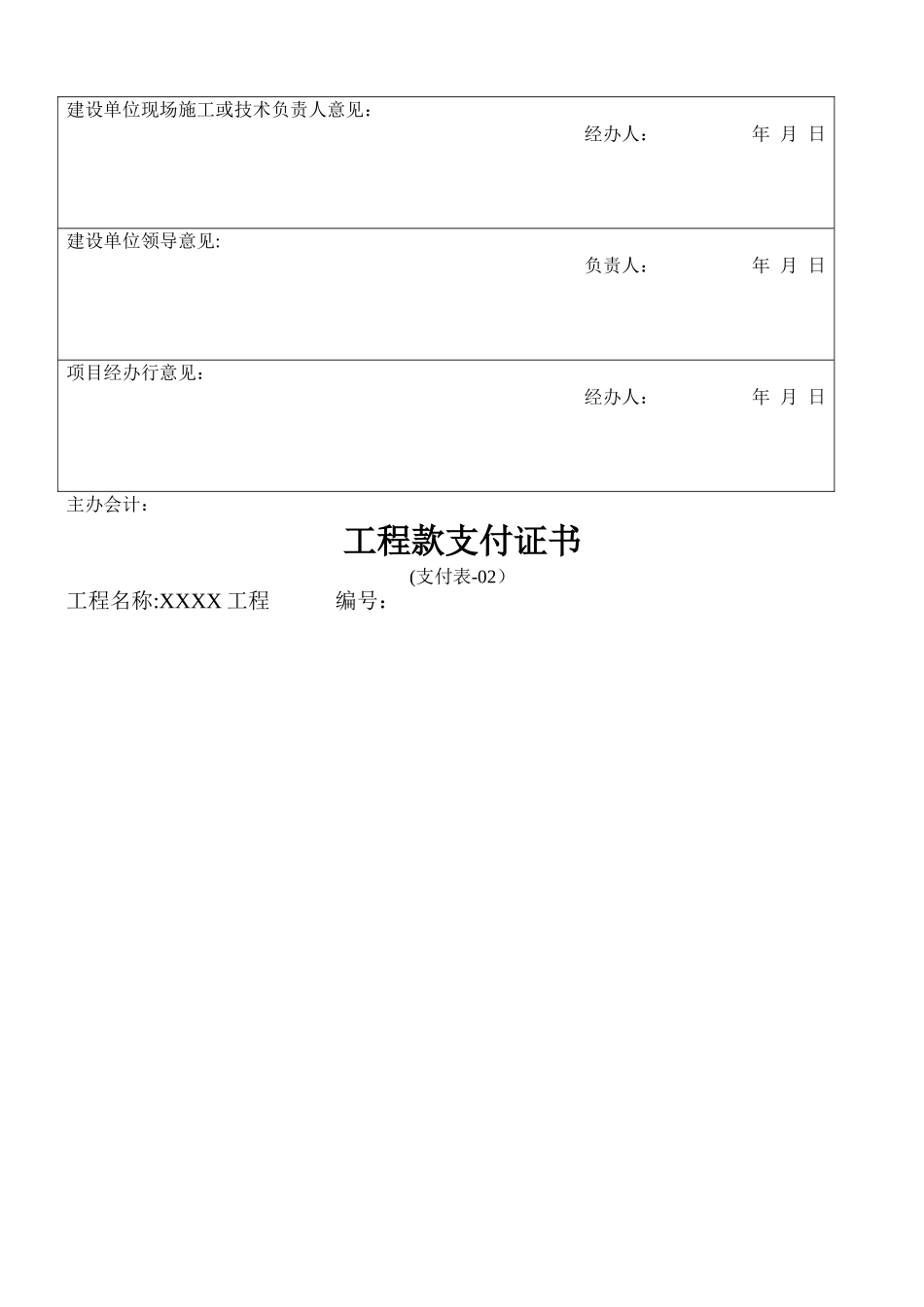 2025年工程进度款申请全套表格_第2页