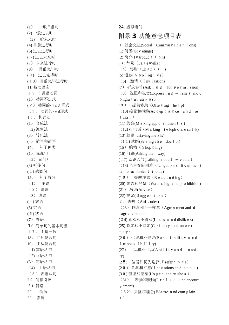 2025年高考英语考试大纲范本_第2页