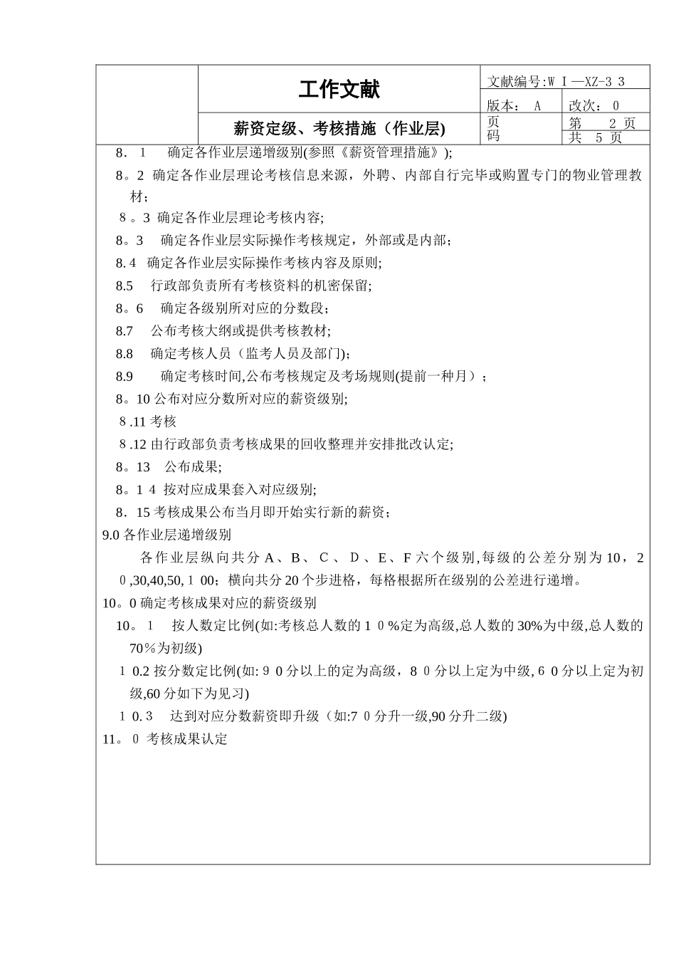 2025年XZ薪资定级考核办法范本_第3页