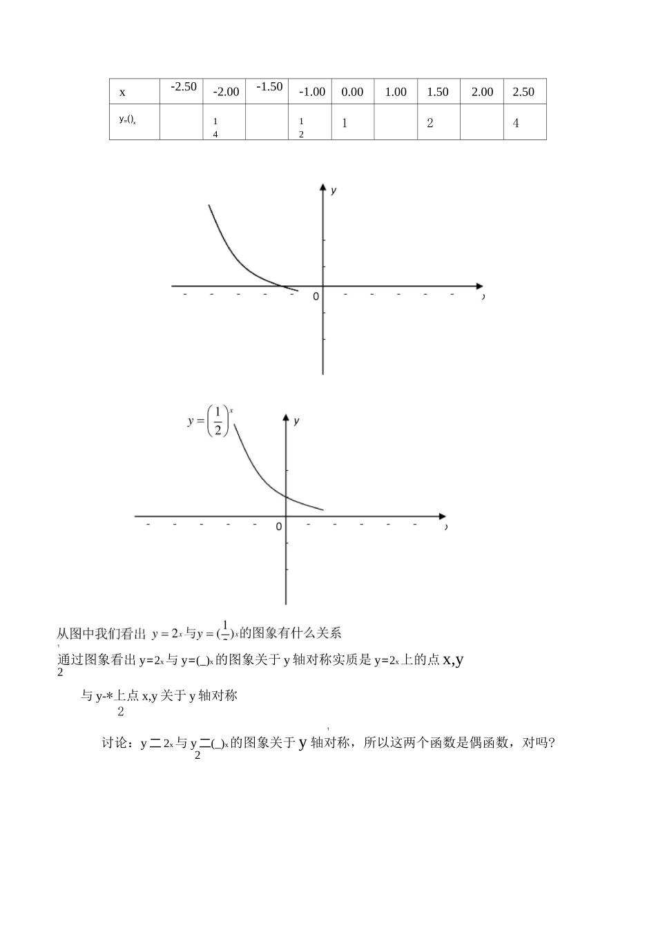 指数函数及其性质 优秀教案_第3页