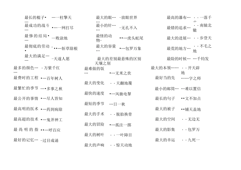 成语大全(成语之最、成语接龙、成语典故含有动物的成语)_第2页
