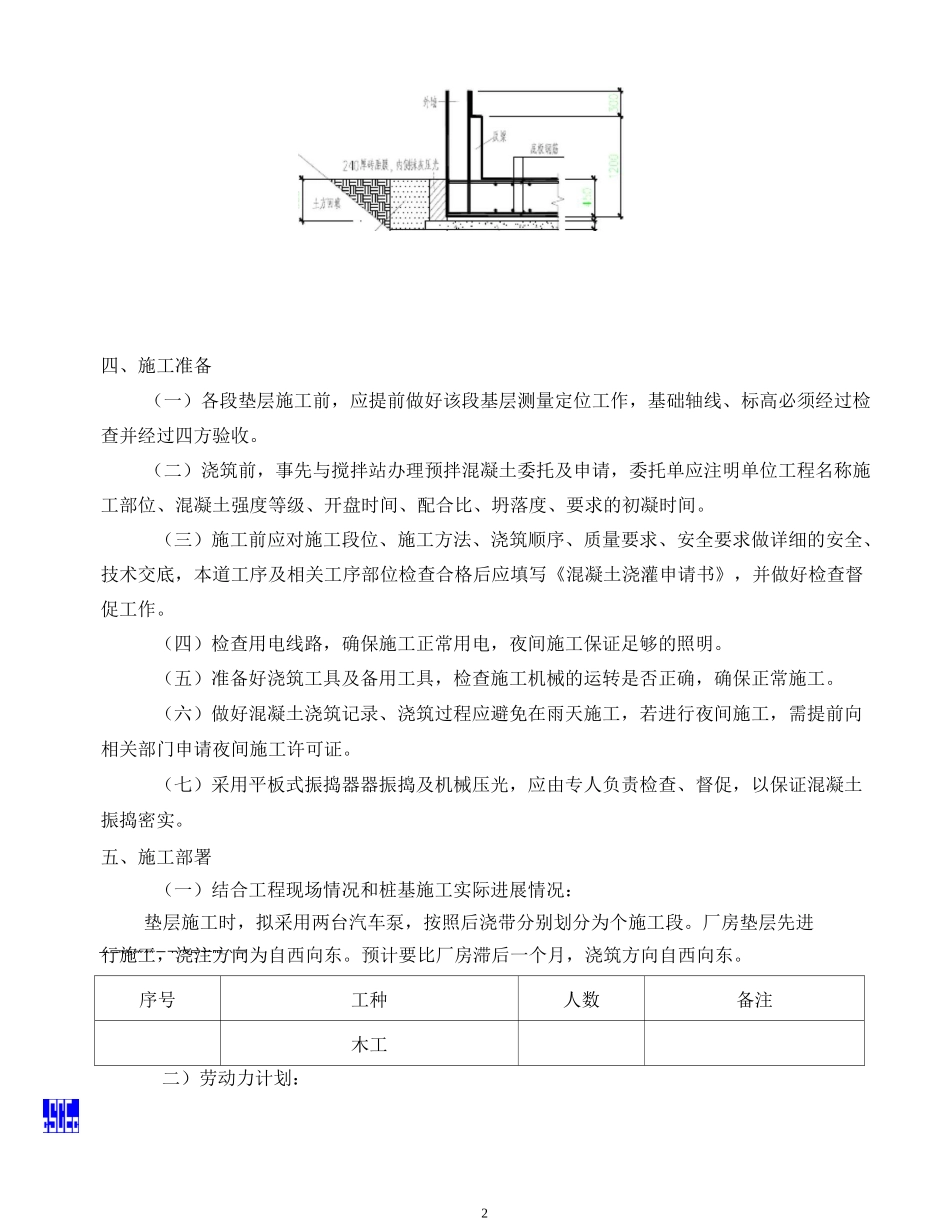 混凝土垫层施工及方案_第3页