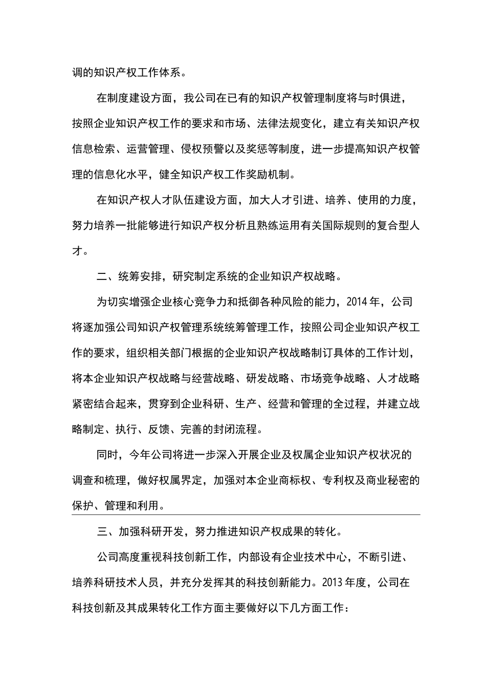 公司知识产权工作计划 (2)_第2页