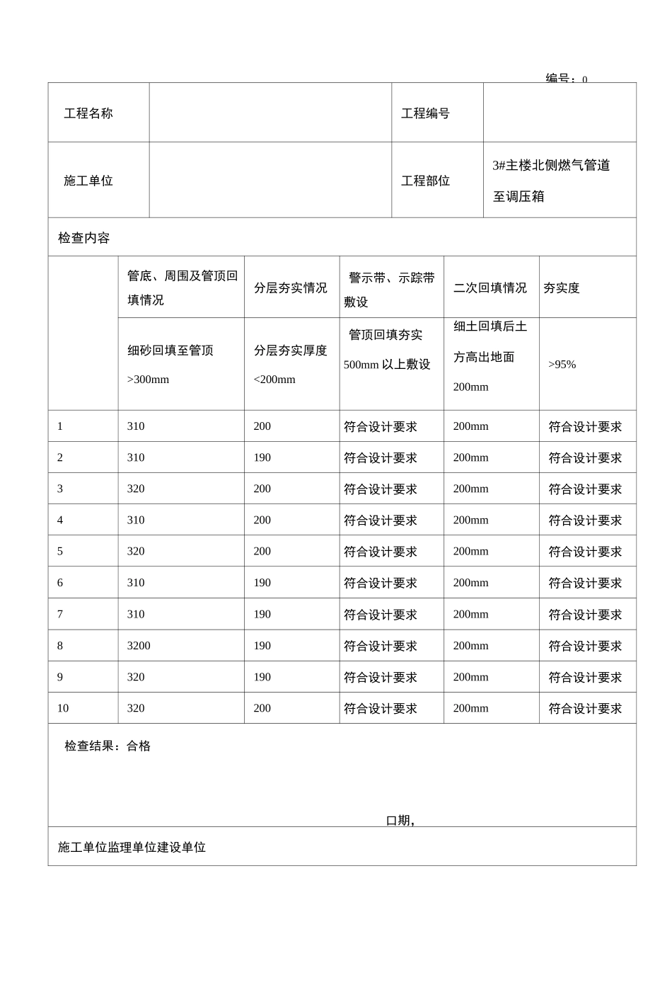 燃气管道施工质量检验记录_第3页