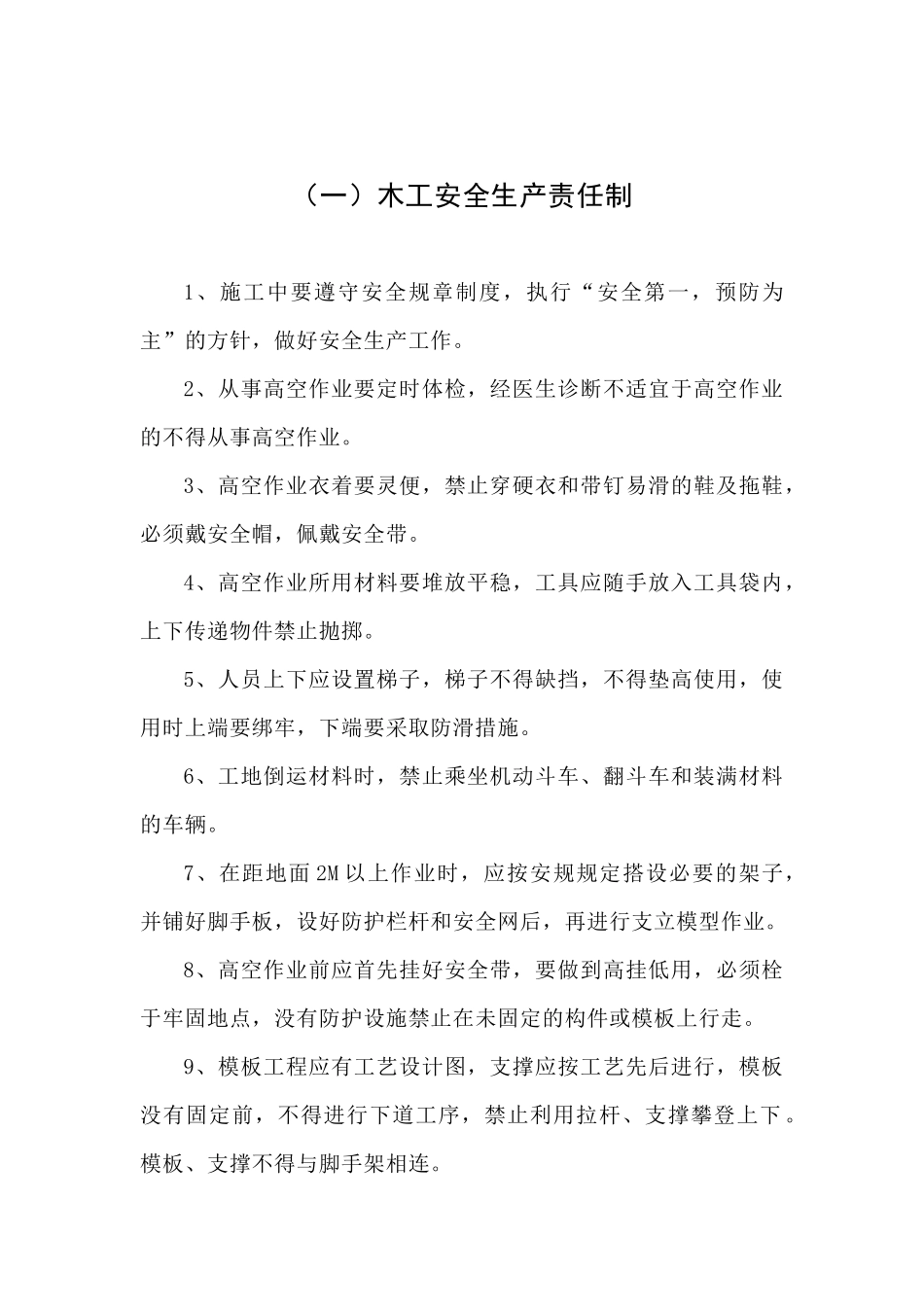某公司项目管理人员安全生产责任制_第1页